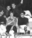 Da sinistra intorno a MIna: Saverio Toma, Enrico Roja, Gino PInto, Nicola Pantalone