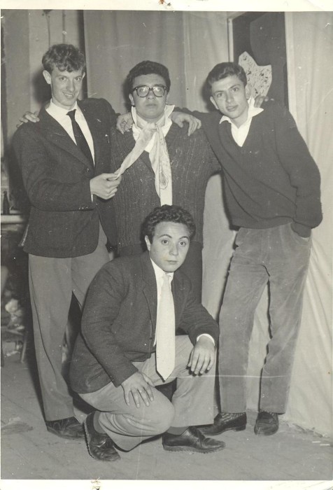 Da sinistra Bruno Mancini, Nicola Pantalone, Enrico Roja - Accovacciato Franco Esposito
